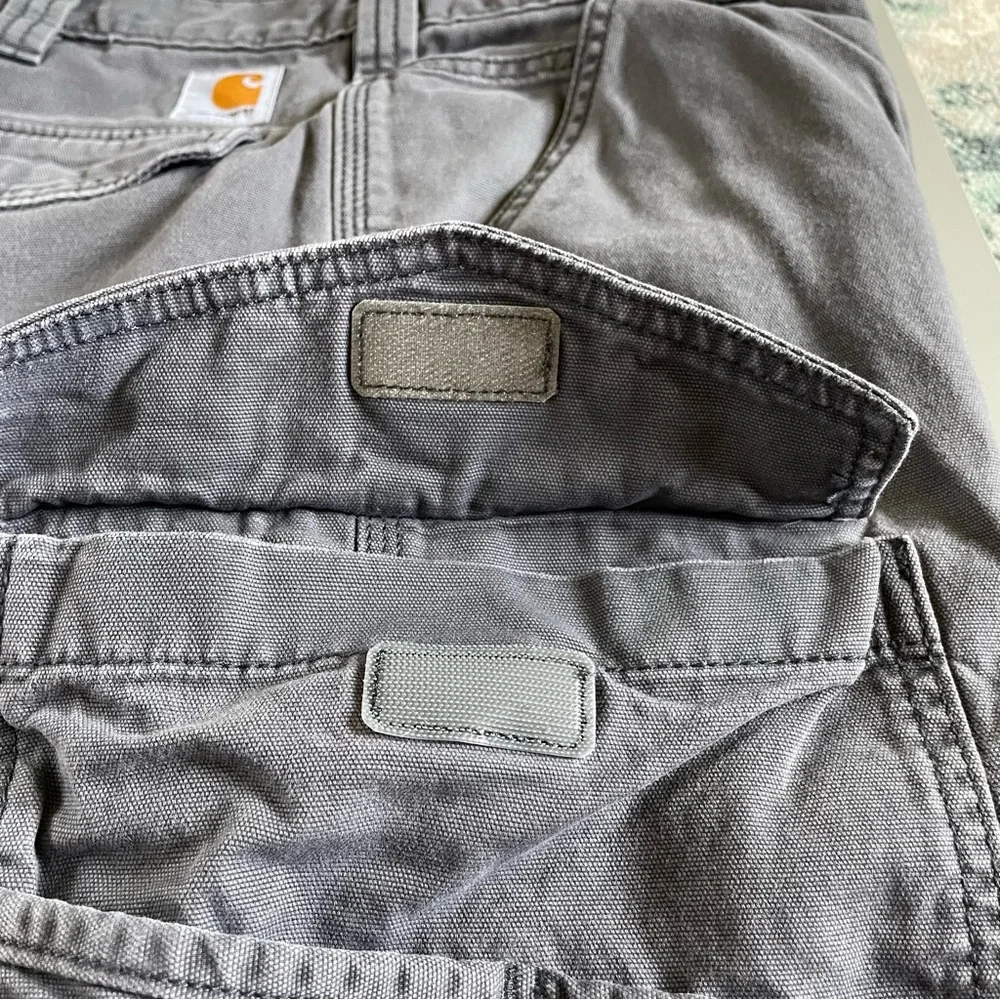 Carhartt Gray Cargo Work Utility Carpenter Shorts Sz 34 Pockets Hammer Loop